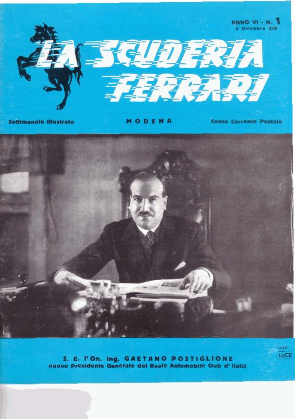 Журнал La Scuderia Ferrari mag. №1 1935